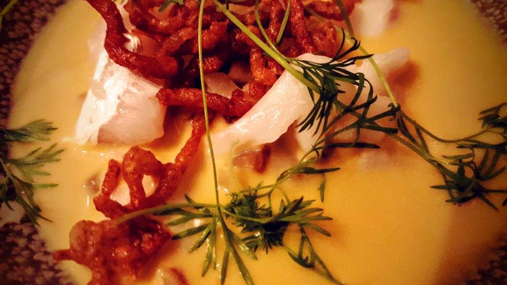 LÆSØHUMMER & FISK FRA VESTERHAVET I; Smag På Byen Aarhus 2016 ved Restaurant Skovmøllen indlæg